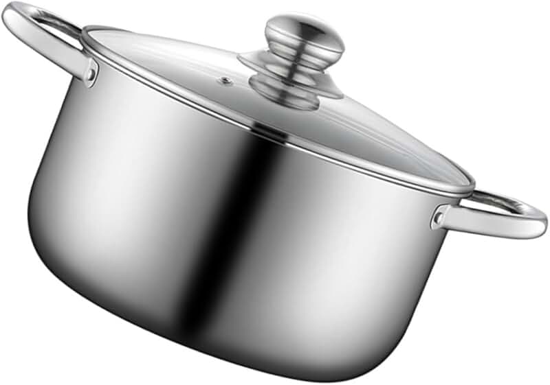 Stainless Steel Cooking Pot with Steamer and Lid