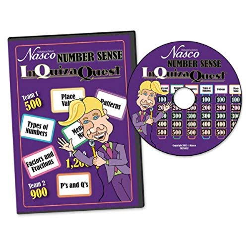 TB25652 InQuizaQuest Interactive Game Show Style CD-ROM, Number Sense