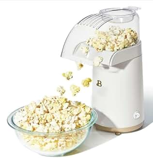 Hot Air Popcorn Maker, 16 Cups, Oil-Free, Easy Use