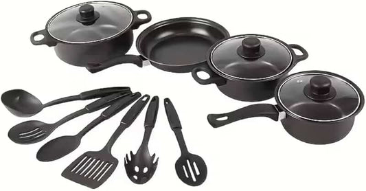 14-Piece Stainless Steel Camping Cookware Set