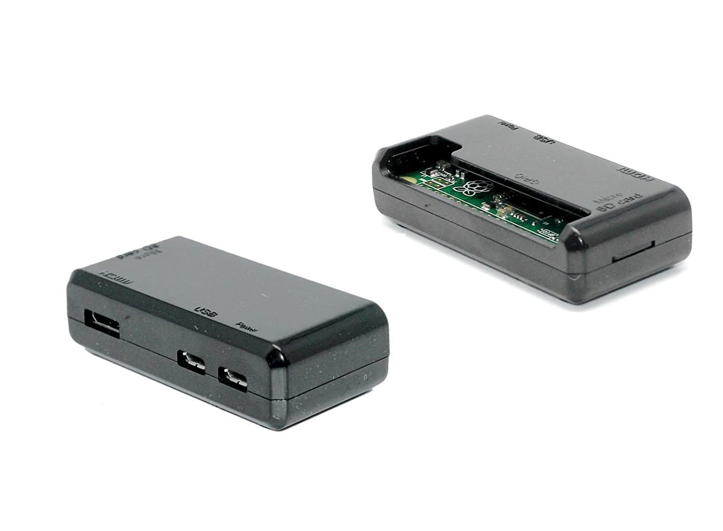 Black protective case for Raspberry Pi Zero and Zero 2 W