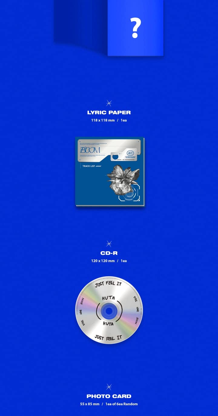 BTOB Lee Minhyuk HUTA Boom 2nd Album Jewel Version CD+Booklet+Lyric Paper+1p PhotoCard+Tracking Sealed