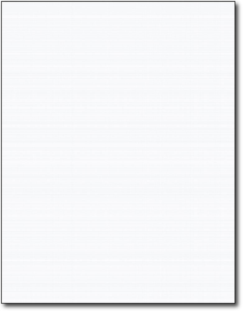 Heavyweight Linen Textured Cardstock, 50 Sheets, White