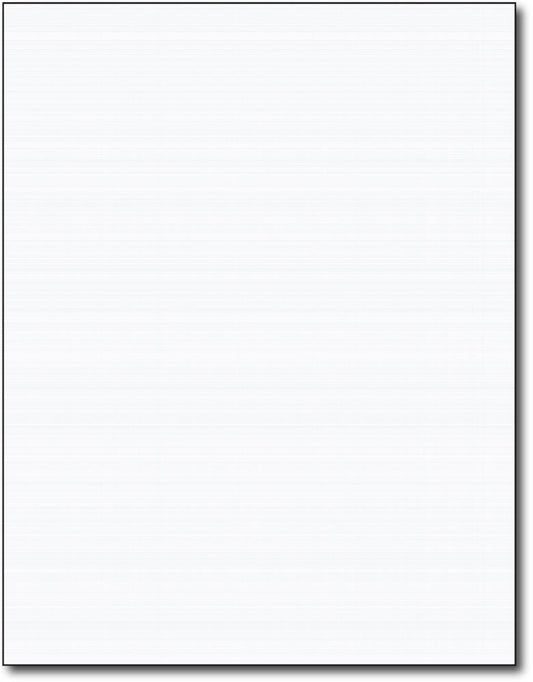 Heavyweight Linen Textured Cardstock, 50 Sheets, White