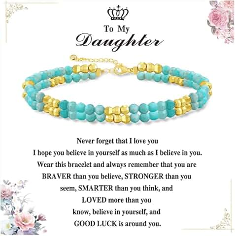 Natural Stone Beaded Bracelets for Women and Teenagers