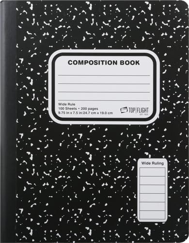 Wide Rule Composition Book, 100 Sheets