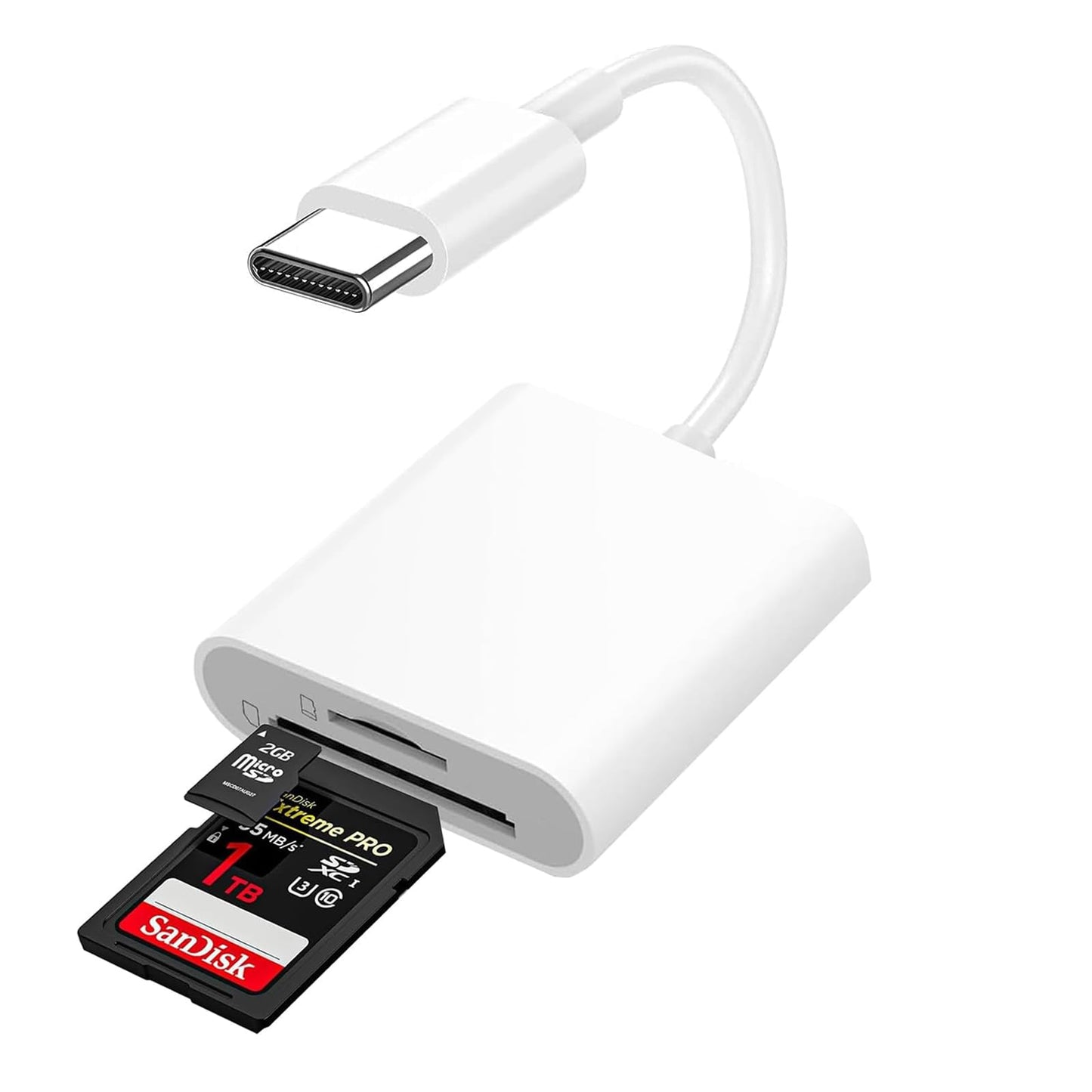 USB C to SD and TF Card Reader Adapter