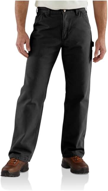 Men's Loose Straight Washed Duck Dungaree