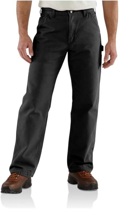 Men's Loose Straight Washed Duck Dungaree