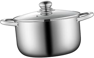 Elegant Stainless Steel Soup Pot Lid for Cooking
