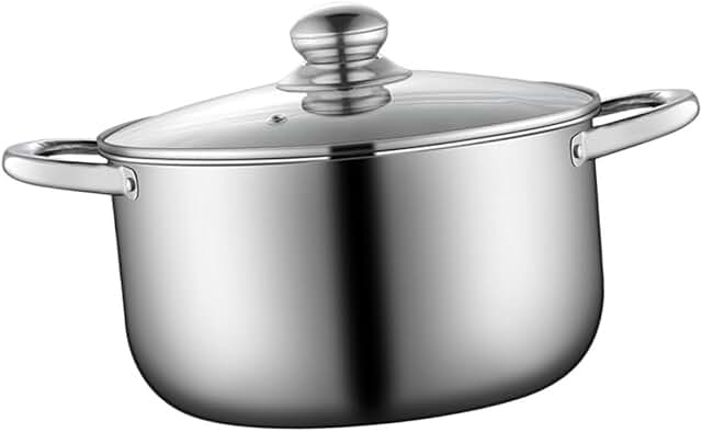 Elegant Stainless Steel Soup Pot Lid for Cooking