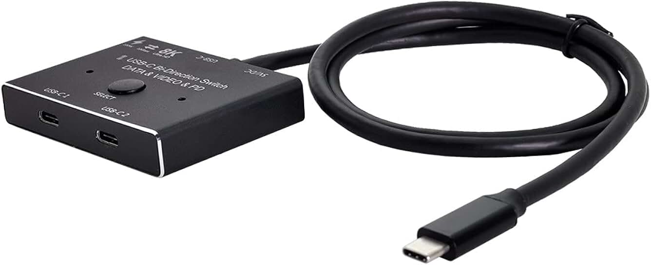 USB-C Bi-Directional Switch Hub with 8K Video and 100W Power