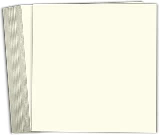 Cream 12x12 100lb Cardstock Scrapbook Paper, 25 Sheets
