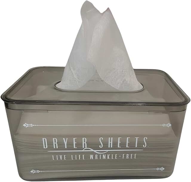 Black rectangular acrylic dryer sheet holder