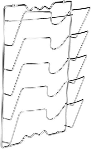 Wall-Mounted Iron Pot and Pan Lid Holder