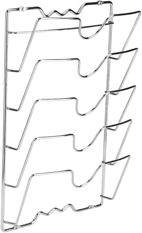 Wall-Mounted Iron Pot and Pan Lid Holder