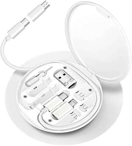 Multifunctional Data Cable Storage Box in White