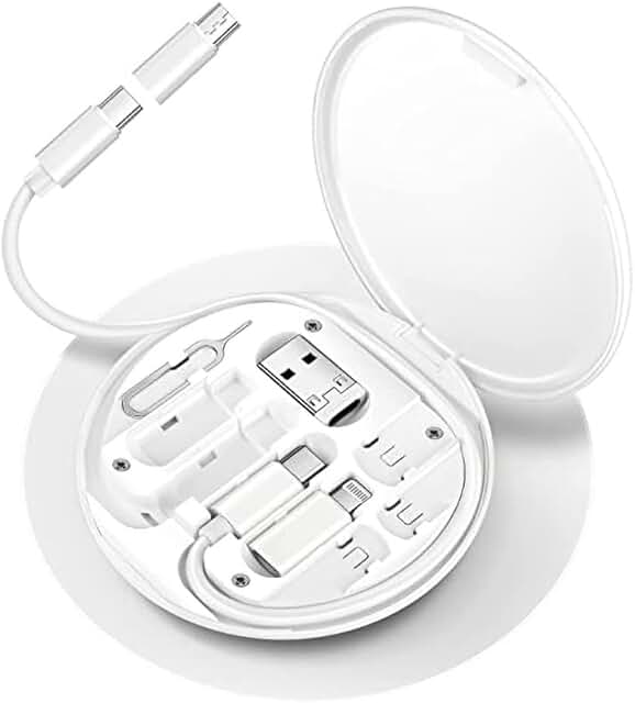 Multifunctional Data Cable Storage Box in White