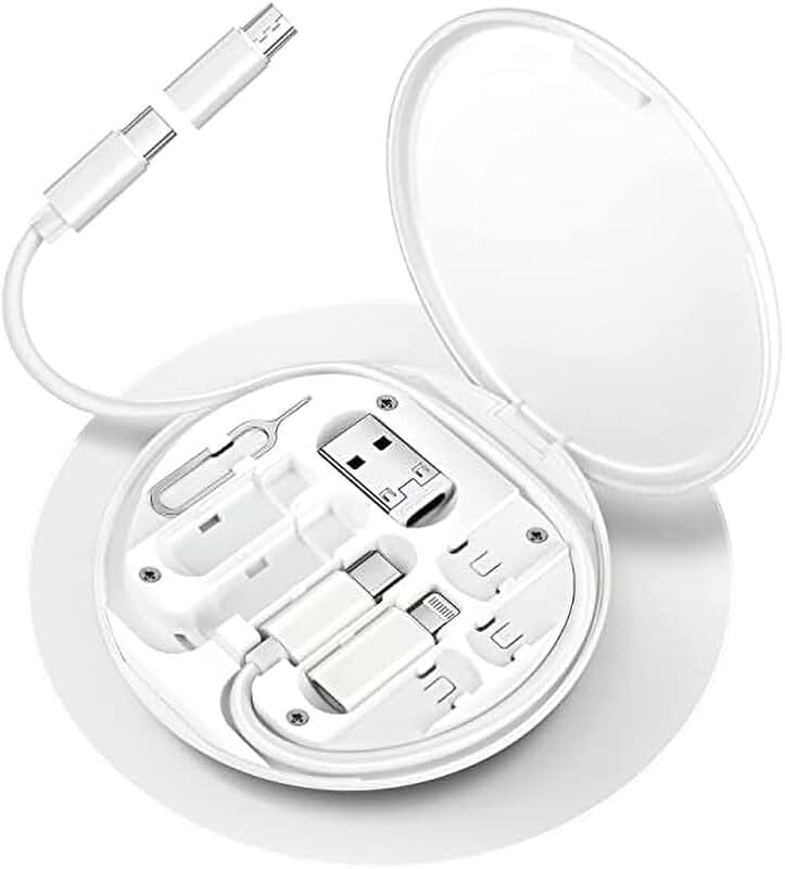 Multifunctional Data Cable Storage Box in White