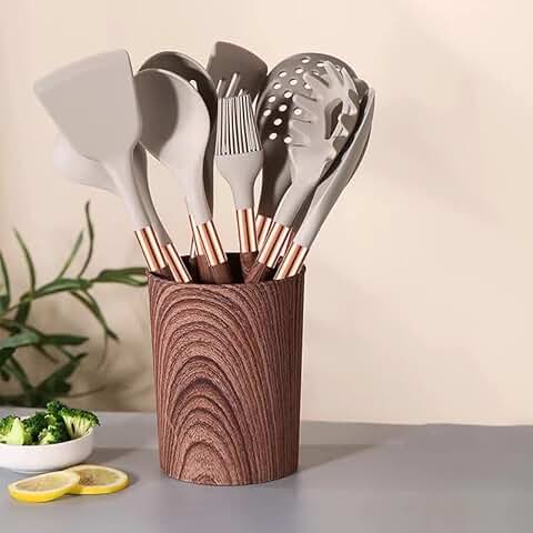 11-Piece Silicone Kitchen Utensil Set for Cooking and Baking