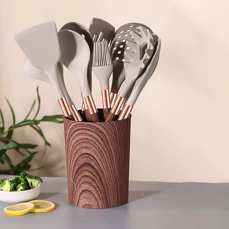 11-Piece Silicone Kitchen Utensil Set for Cooking and Baking
