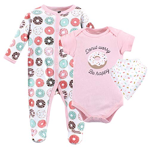 Kid's Multi Piece Clothing Set Pants, DONUT Worry 3 Piece Set, 0-3 Months (3M)