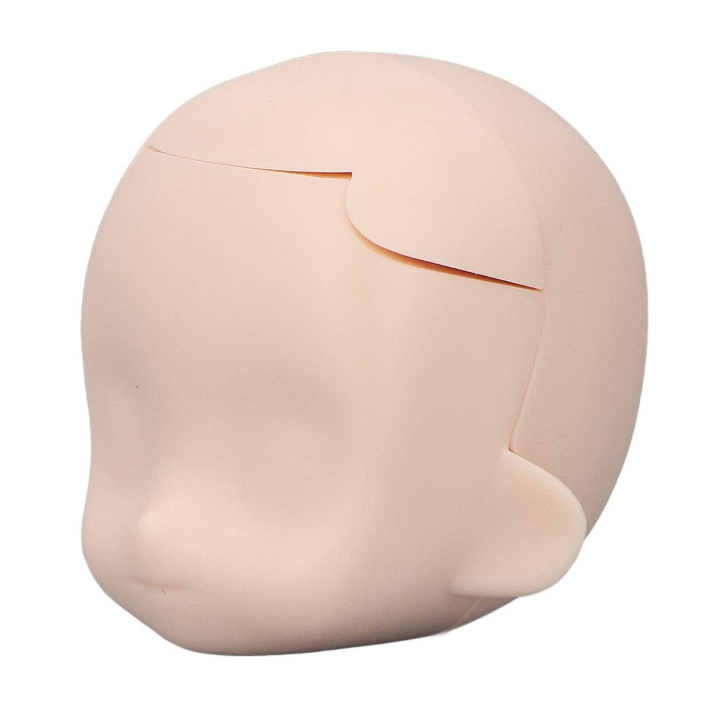 1/12 Milky White Silicone Doll Head for Crafting