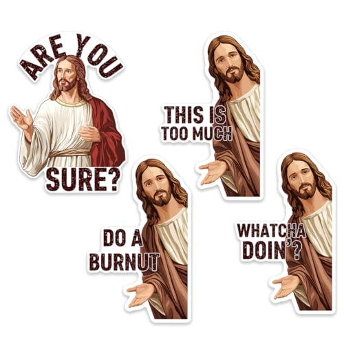 Funny Jesus Meme Sticker Pack for Laptop and Car