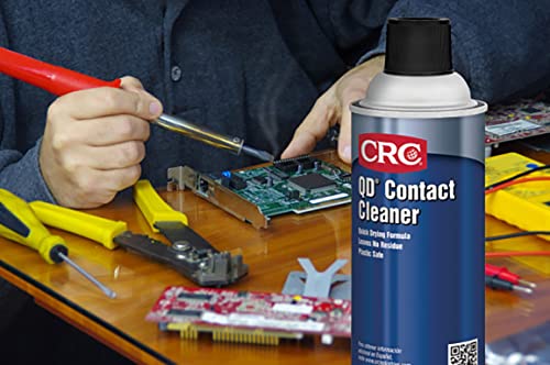 02130 QD Contact Cleaner - 11 wt. oz., Plastic Safe Electronics Aerosol Cleaner, Ideal for Sensitive Electronics and Electrical Equipment