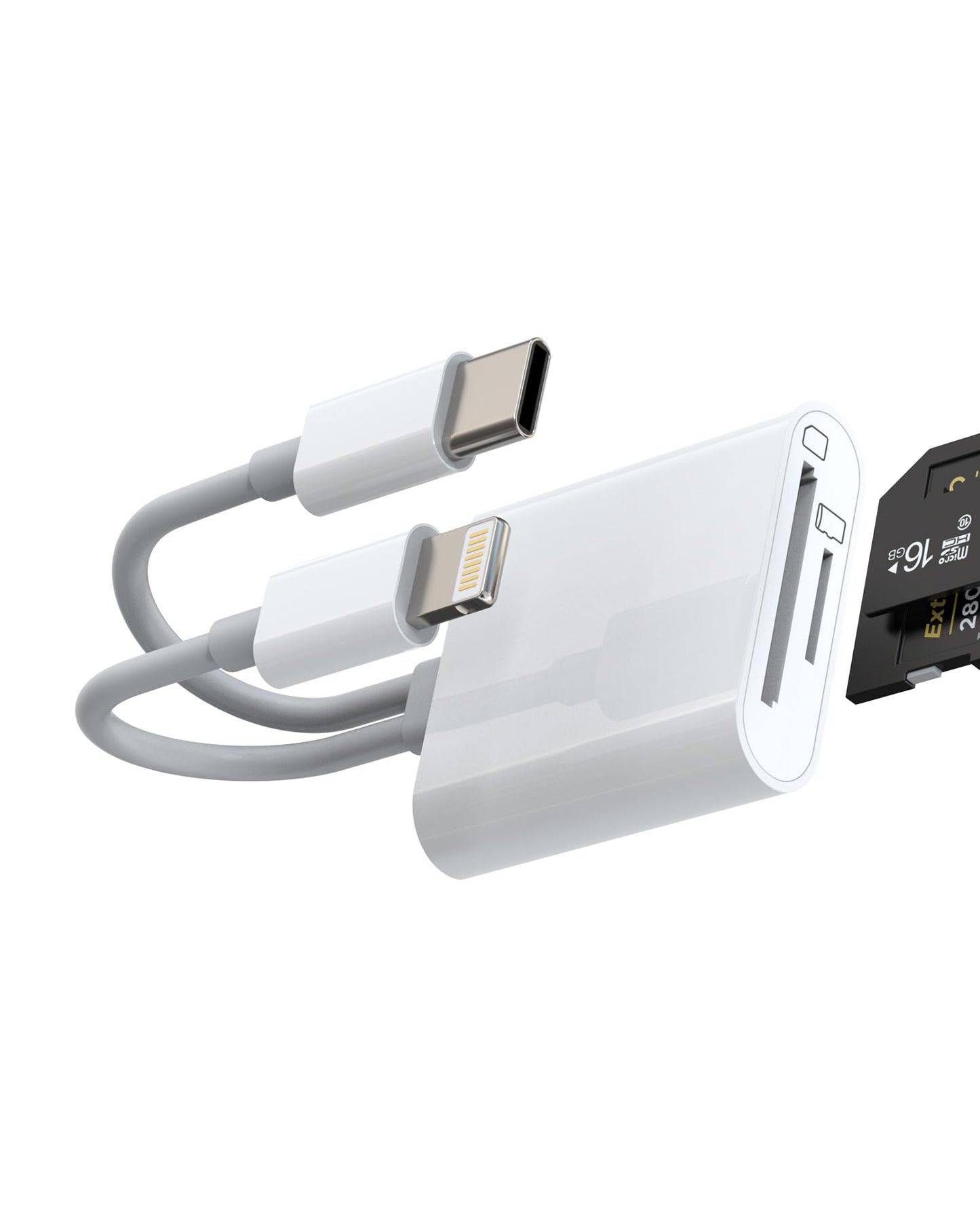 USB C Micro SD Card Reader for iPhone and iPad