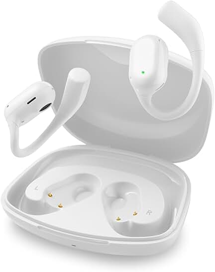 Open-ear headphones with 40-hour playtime and noise cancellation