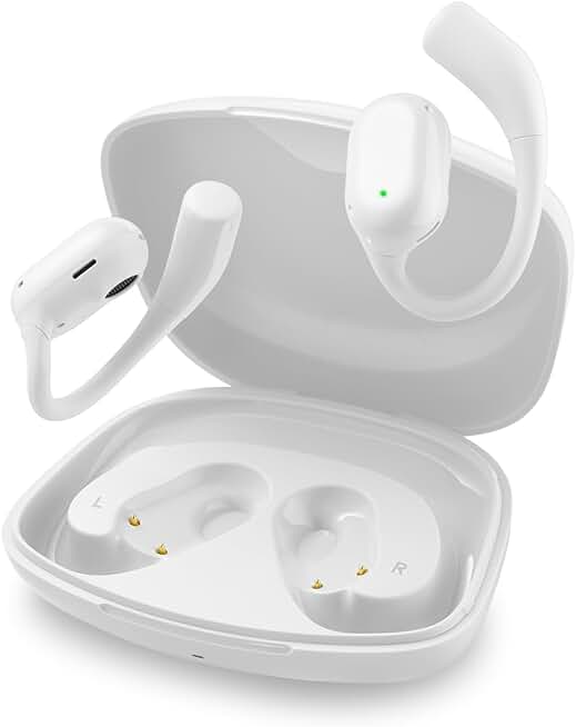 Open-ear headphones with 40-hour playtime and noise cancellation