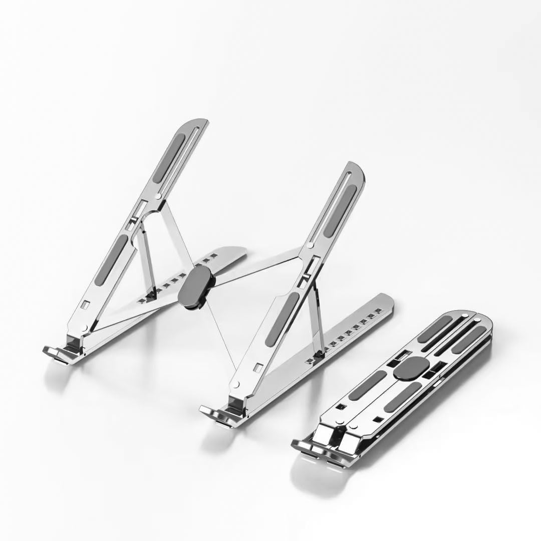 Adjustable Aluminum Laptop Stand for Portable Use