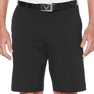 Men's Solid Short with Stretch and Active Waistband