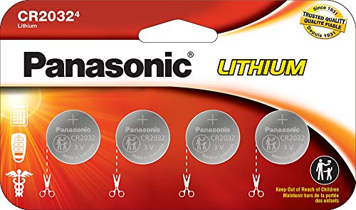 CR2032 3.0 Volt Long Lasting Lithium Coin Cell Batteries in Child Resistant, Standards Based Packaging, 4 Pack