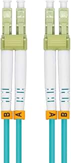 30M 10G OM3 Duplex Fiber Optic Patch Cord
