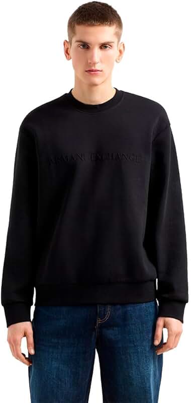 Men's Monochrome Stretch Bonded Logo Sweatshirt