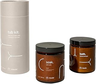 Bath Salt and Coconut Milk Kit with Lemon and Cedarwood