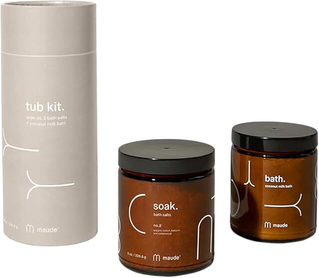Bath Salt and Coconut Milk Kit with Lemon and Cedarwood