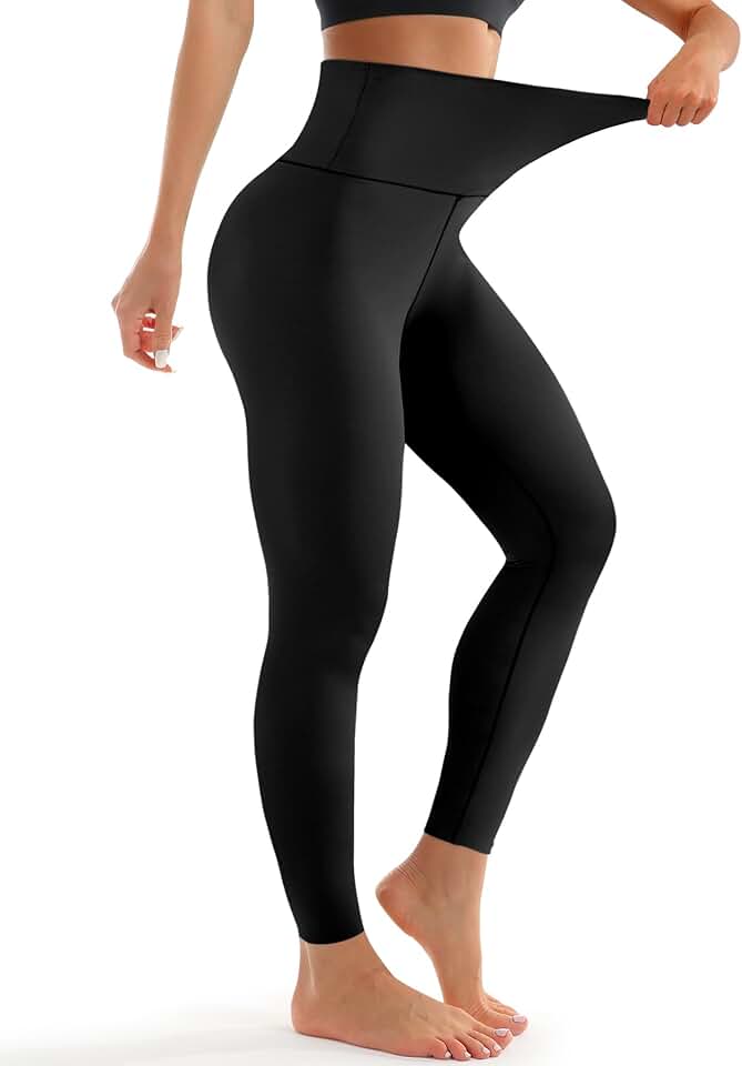 High Waisted Full Length Soft Yoga Pants for Women