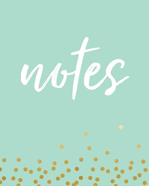 Mint Green Polka Dot Notebook, 150 Pages
