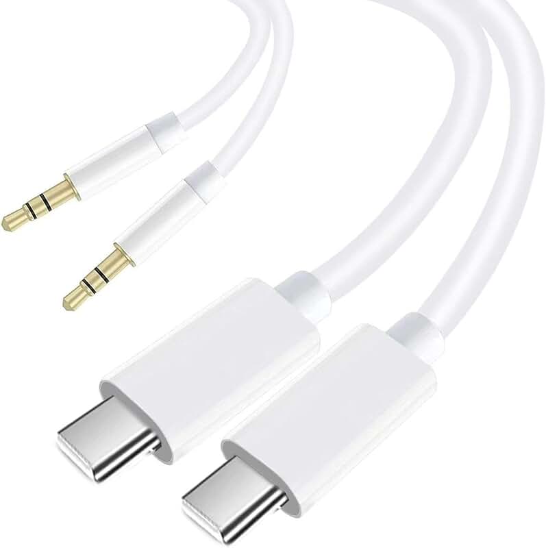 2 Pack 3.3FT USB C to 3.5mm Aux Cable