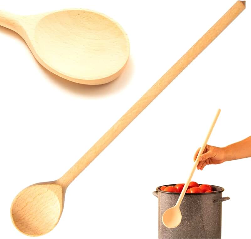 Wooden Kitchen Utensils Set with Long Handle