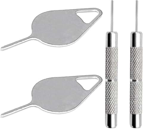 Set of four SIM card removal tools