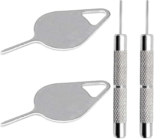Set of four SIM card removal tools