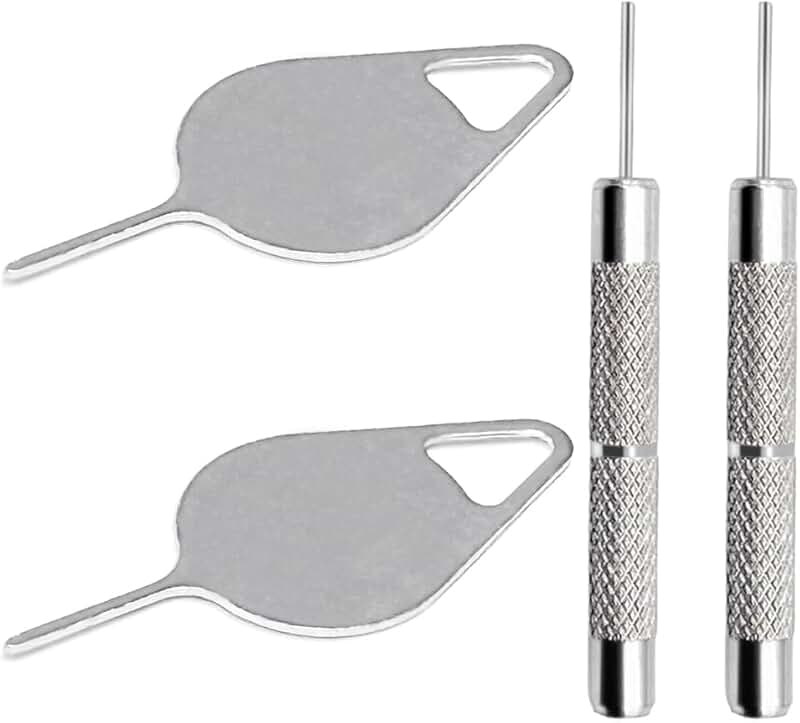 Set of four SIM card removal tools