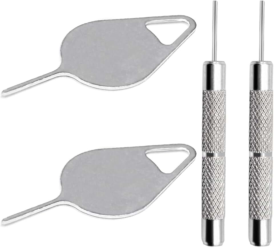 Set of four SIM card removal tools