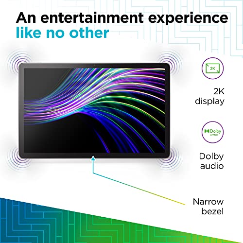 '- Tab P11 Plus - Tablet - 11" 2K Display - MediaTek Helio G90T Processor - 6GB Memory - 128GB Storage - Dolby Atmos - Android 11 - WiFi & Bluetooth - Long Battery Life - Keyboard Included