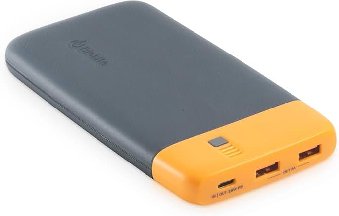 Portable 10,000mAh Power Bank with 18W USB-C and USB-A