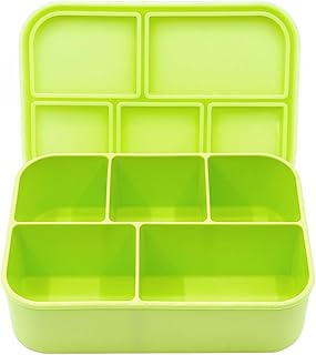 Large 63.8oz Silicone Bento Box with Lid and 5 Compartments